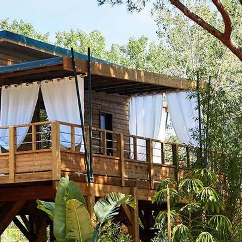 BUNGALOW 4 personnes - Lodge sur pilotis - Kabane 2/4 2 sdb