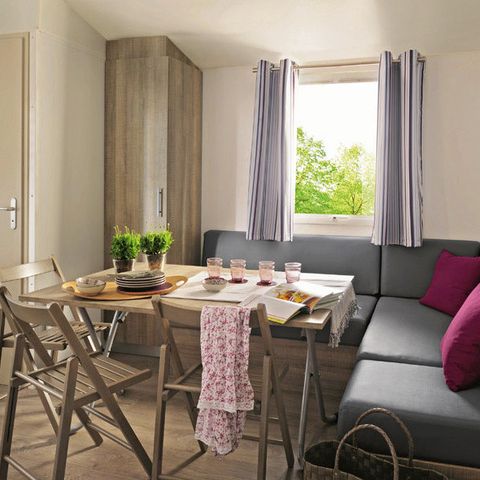 MOBILHOME 6 personnes - Les Peupliers 4 Pièces 6 Personnes Climatisé + TV