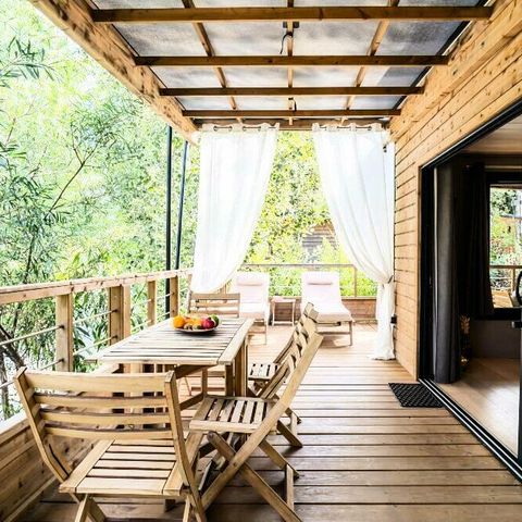 BUNGALOW 5 personnes - Lodge Kabane sur Pilotis 3 Pièces