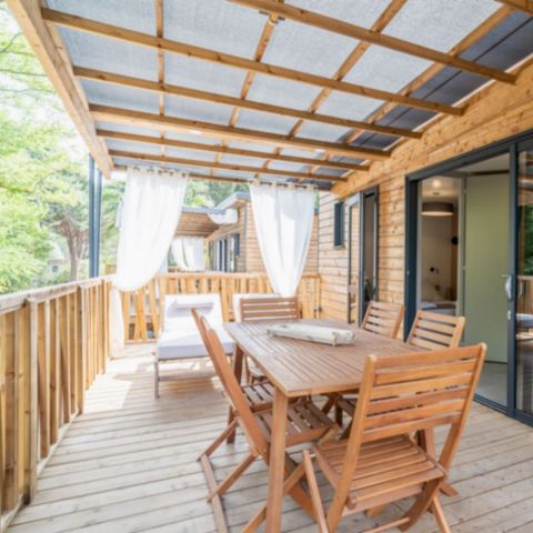 MOBILHOME 4 personnes - Lodge Kabane 2 chambres,2 SDB, 4 pers.