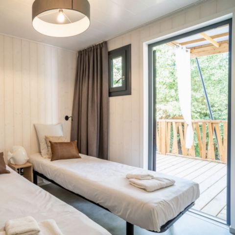 MOBILHOME 4 personnes - Lodge Kabane 2 chambres,2 SDB, 4 pers.