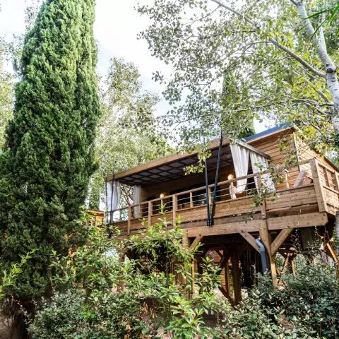 BUNGALOW 6 personnes - Kabane XXL sur Pilotis 4 Pièces 6 Personnes Climatisé + TV