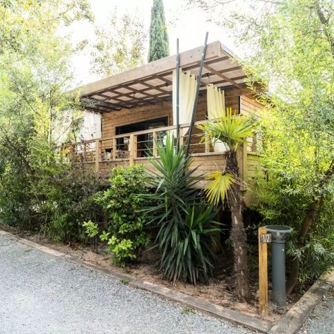 Hébergement 5 personnes - Lodge Kabane sur Pilotis 3 Pièces 5 Personnes Climatisé + TV