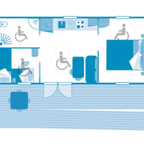 MOBILHOME 4 personnes - Cottage 4p 2ch **** PMR
