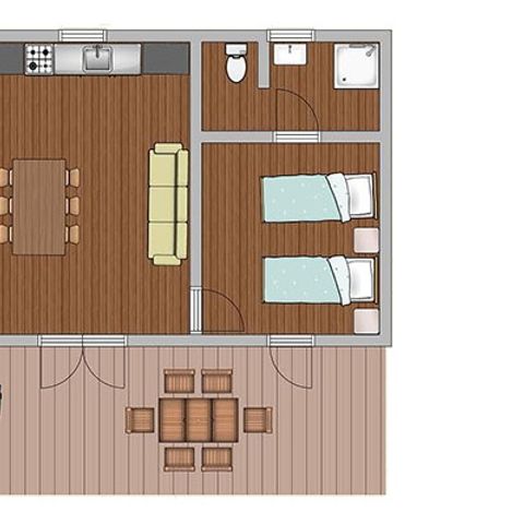 CHALET 6 personnes - Classic XL | 2 Ch. | 4/6 Pers.