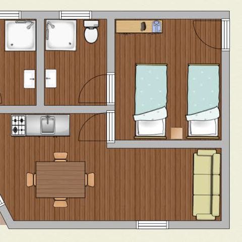 CHALET 6 personnes - Classic XL | 2 Ch. | 4/6 Pers.