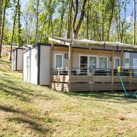 MOBILHOME 8 personnes - Premium | 3 Ch. | 6/8 Pers. | Terrasse surélevée | Clim.