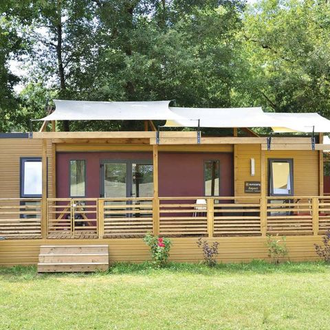 MOBILHOME 8 personnes - Ultimate | 3 Ch. | 6/8 Pers. | Terrasse surélevée | Clim. | TV