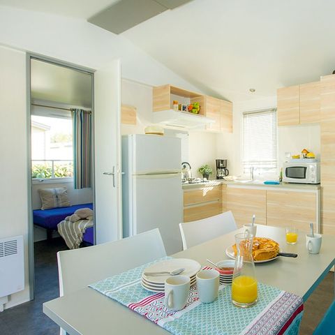 MOBILHOME 6 personnes - Mobil-home | Classic XL | 2 Ch. | 4/6 Pers. | Terrasse surélevée non couverte | Clim.