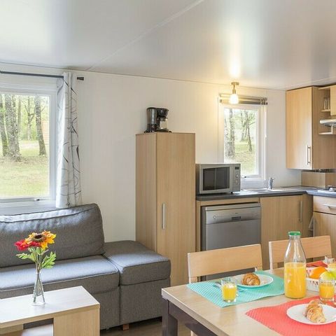 MOBILHOME 6 personnes - Premium 3 chambres 2 salles de bain Lounge sans TV