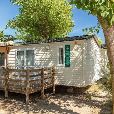 BUNGALOW 6 personnes - Mobil-home | Comfort | 3 Ch. | 6 Pers. | Terrasse surélevée | Clim.
