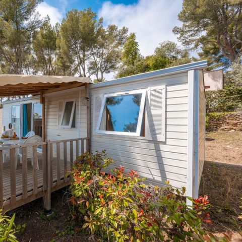 MOBILHOME 6 personnes - Premium Azure | 3 Ch. | 6 Pers. | Terrasse surélevée