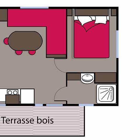 MOBILHOME 6 personnes - 3 chambres (C7)