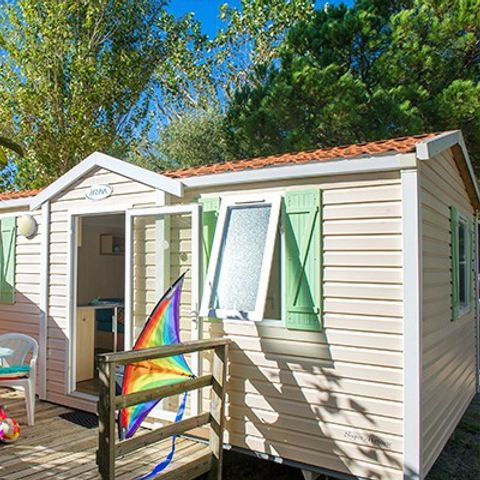 MOBILHOME 6 personnes - Comfort | 2 Ch. | 4/6 Pers. | Terrasse surélévée non couverte | Clim.