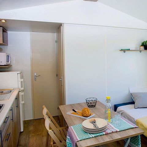 MOBILHOME 6 personnes - Comfort | 2 Ch. | 4/6 Pers. | Terrasse surélévée non couverte | Clim.