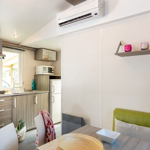 MOBILHOME 6 personnes - Classic | 2 Ch. | 4/6 Pers. | Terrasse surélevée non couverte | Clim.