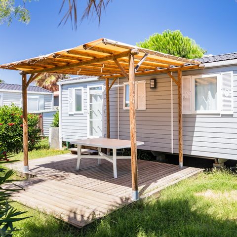 MOBILHOME 6 personnes - Comfort | 3 Ch. | 6 Pers. | Terrasse simple | Clim. | TV