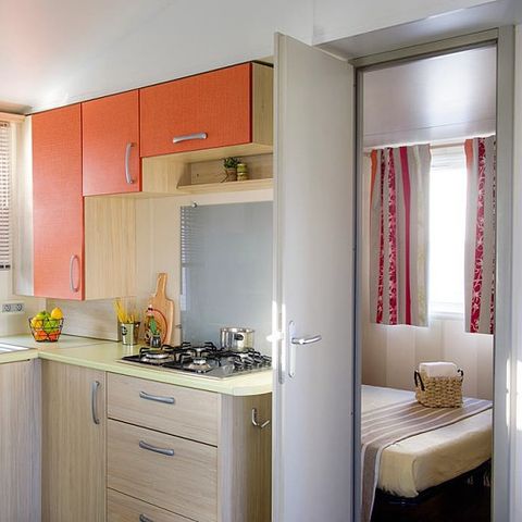 MOBILHOME 8 personnes - Mobil-home | Classic XL | 3 Ch. | 6/8 Pers. | Terrasse surélévée non couverte | Clim.