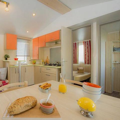 MOBILHOME 8 personnes - Mobil-home | Classic | 3 Ch. | 6/8 Pers. | Terrasse surélevée non couverte | Clim.
