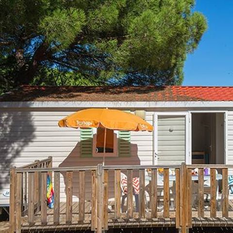MOBILHOME 8 personnes - Mobil-home | Classic | 3 Ch. | 6/8 Pers. | Terrasse surélevée non couverte | Clim.