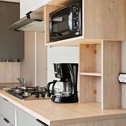 MOBILHOME 6 personnes -  Premium | 3 Ch. | 6 Pers. | Terrasse surélevée | Clim. | TV