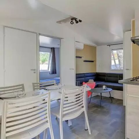 MOBILHOME 8 personnes -  Premium | 4 Ch. | 8 Pers. | Terrasse Lounge | 2 SDB | Clim. | TV