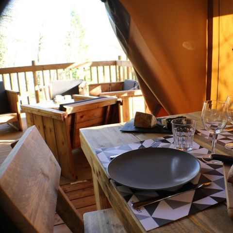 TENTE 4 personnes - LODGE SAFARI avec SPA