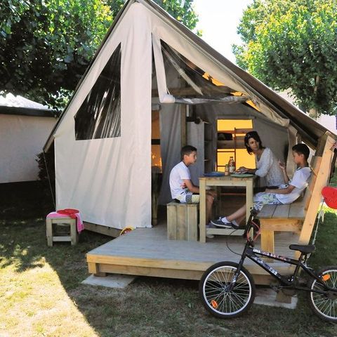 BUNGALOW TOILÉ 4 personnes - Junior 2 chambres 17m² - sans sanitaires