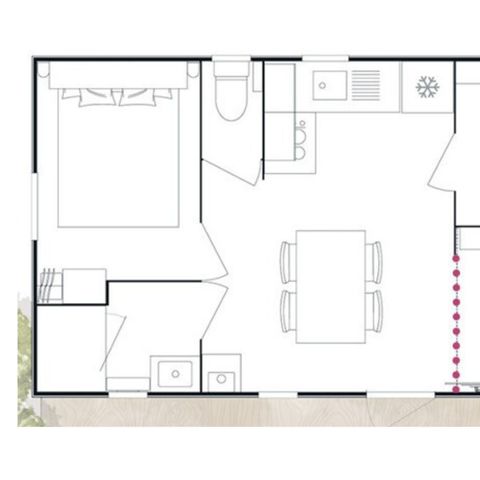 MOBILHOME 6 personnes - Mobil-home Evasion 6 personnes 2 chambres 28m²