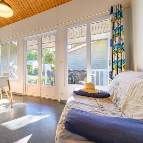Chalet 4 personnes - CHALET CONFORT 2ch. - 35m2 - terrasse intégrée 4 pers