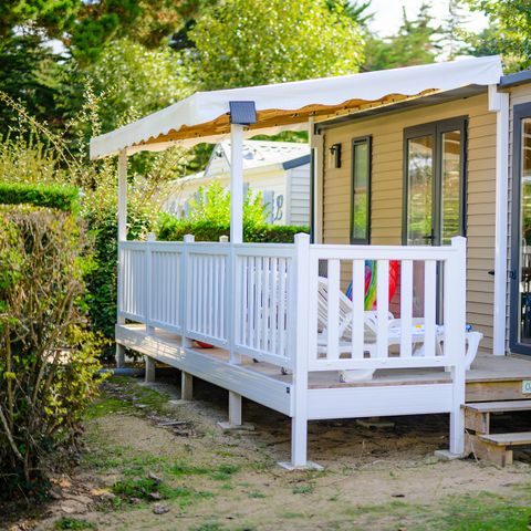 MOBILHOME 6 personnes - COTTAGE CONFORT 3 ch. 6 pers. - 35m2 - terrasse couverte