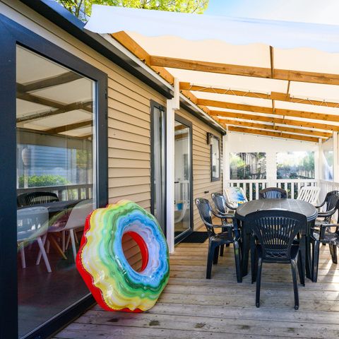 MOBILHOME 6 personnes - D/ SIGNATURE PRESTIGE 3 ch. 6 pers. - 36m2 - terrasse couverte