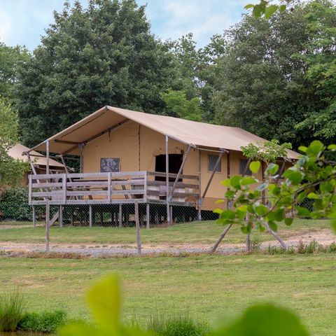Tente en toile et en bois 6 personnes - Safari Lodge 6p