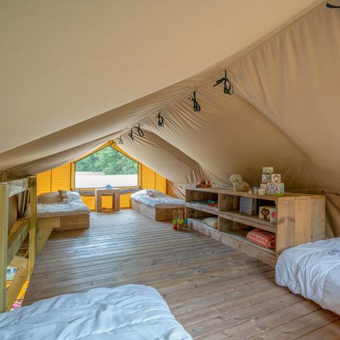 TENTE TOILE ET BOIS 8 personnes - Safari Lodge 8p