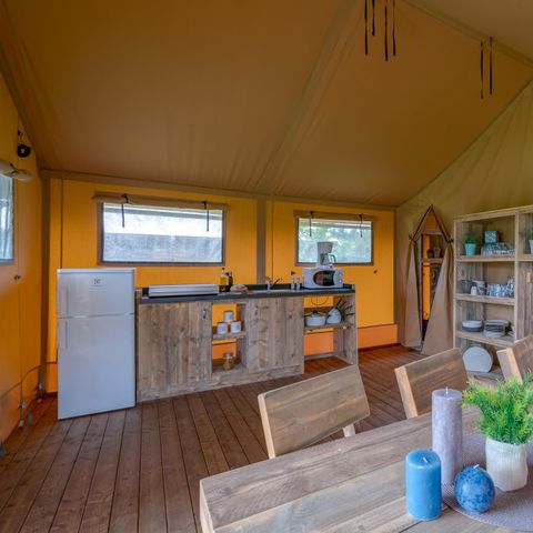 TENTE TOILE ET BOIS 6 personnes - Woody lodge 2chambres sans sanitaires