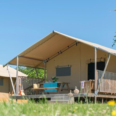 TENTE TOILE ET BOIS 6 personnes - Woody lodge 2chambres sans sanitaires