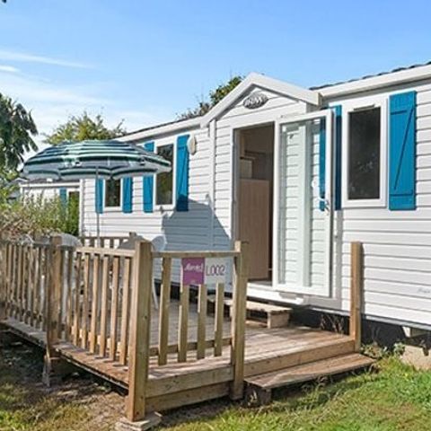 MOBILHOME 6 personnes - Homair mobil homes au camping La Guyonnière Classic | 2 Ch. | 4/6 Pers. | Terrasse surélevée non couverte