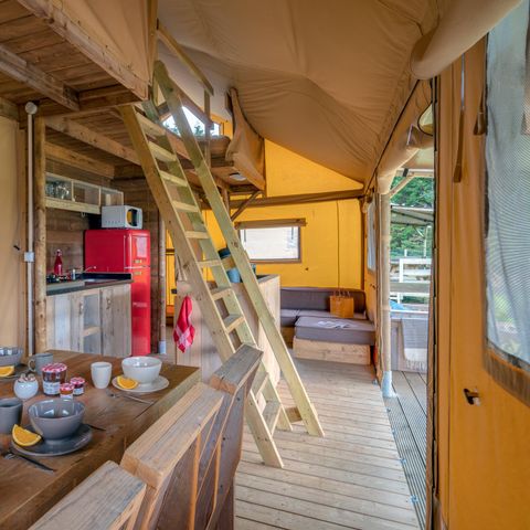 TENTE TOILE ET BOIS 8 personnes - Safari Lodge 8  personnes, Climatisée