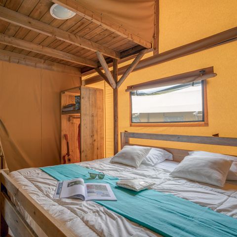 TENTE TOILE ET BOIS 8 personnes - Safari Lodge 8  personnes, Climatisée