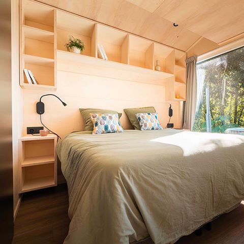 HÉBERGEMENT INSOLITE 5 personnes - Wild Spirit 2 chambres - 60m² - TV -CLIM - LV - SH + SAUNA + BAIN NORDIQUE