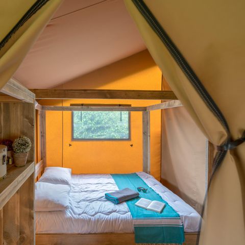 TENTE TOILE ET BOIS 6 personnes - Woody Lodge, Climatisé - 2 chambres