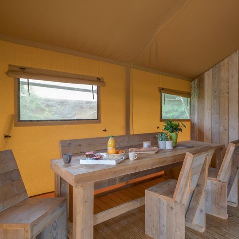 TENTE TOILE ET BOIS 6 personnes - Safari Lodge, 6p Climatisée