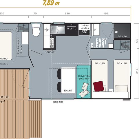 MOBILHOME 6 personnes