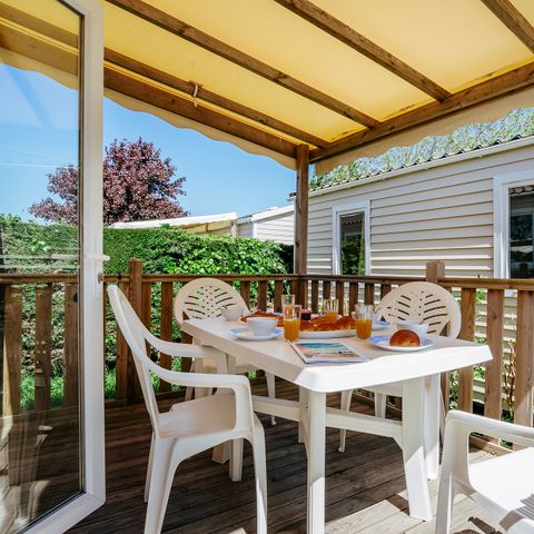 MOBILHOME 6 personnes - Mobil-home | Classic XL | 3 Ch. | 6 Pers. | Terrasse surélevée | TV