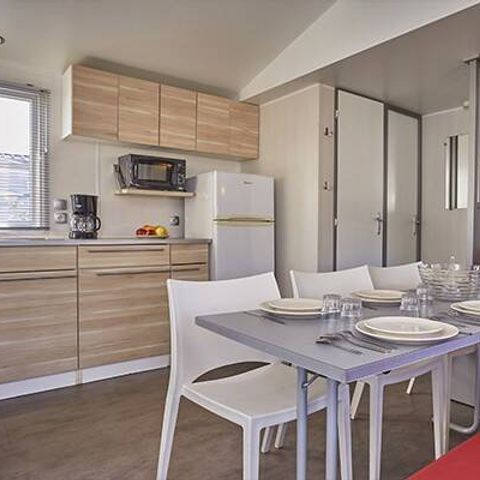 MOBILHOME 6 personnes - Mobil-home | Comfort | 3 Ch. | 6 Pers. | Terrasse surélevée | 1 SDB