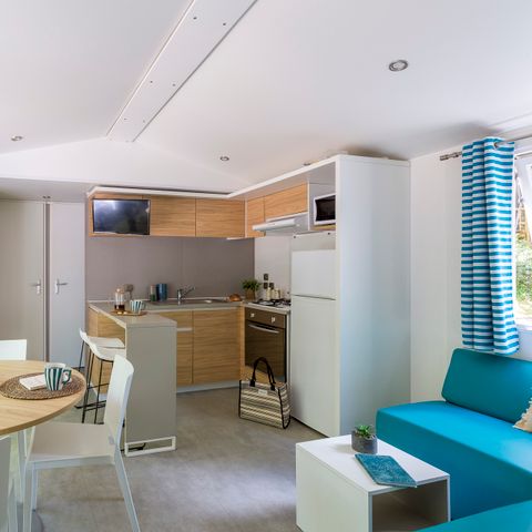 Mobilhome 4 personnes - Cottage Select TV Clim Plancha Wifi - 2 chambres - 4 pers.