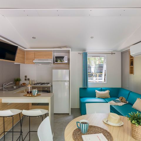 Mobilhome 4 personnes - Cottage Select TV Clim Plancha Wifi - 2 chambres - 4 pers.