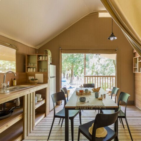 Tente 4 personnes - Tente Lodge 4 pers 2 Ch 1 Sdb ***