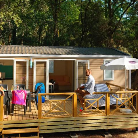Mobilhome 6 personnes - Mobil Home Aqua 2 chambres 4/6 personnes TV