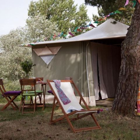 BUNGALOW TOILÉ 4 personnes - Muscade, sans sanitaires